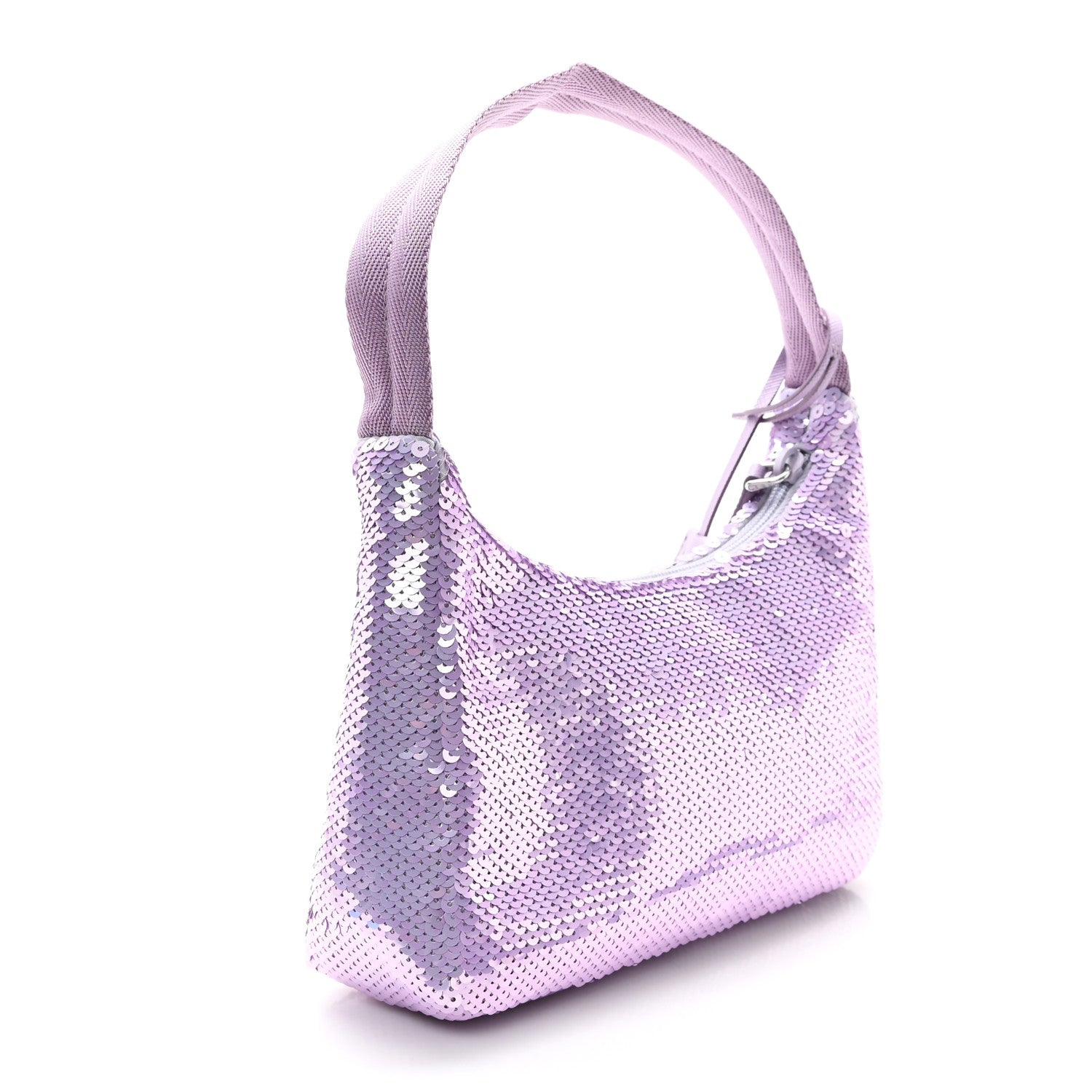 Prada Paillettes Sequin Mini Re-Edition 2000 Bag Lilium Black 3 of 10