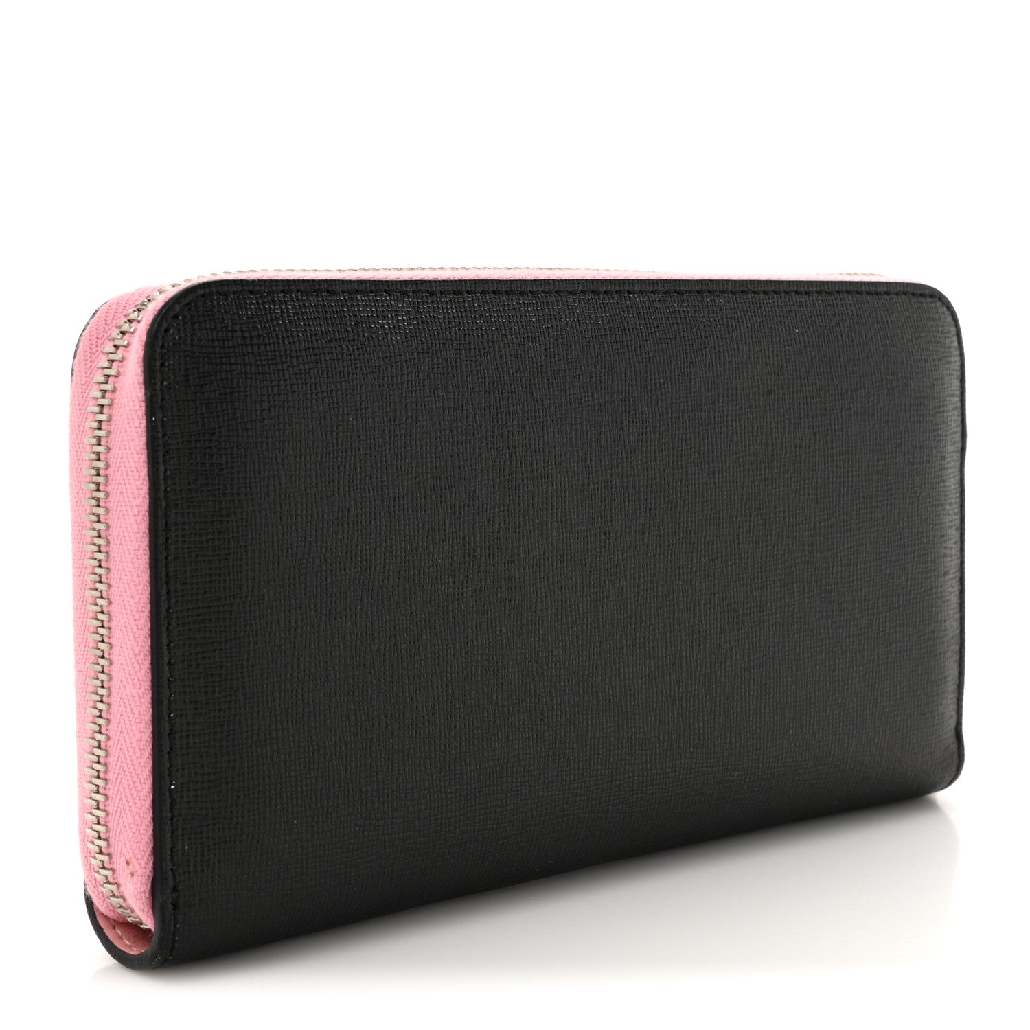 Fendi Vitello Elite Century Hypnoteyes Studded Zip Around Wallet Bubblegum Multicolor 3 of 12