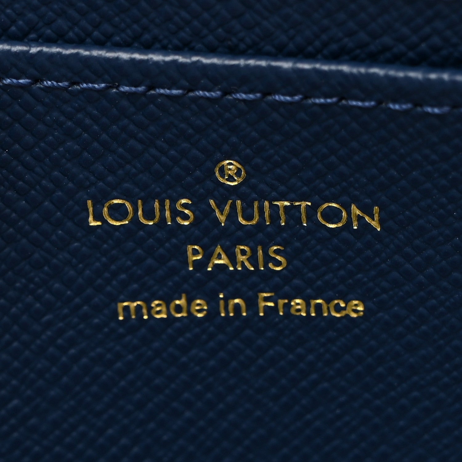 Louis Vuitton Denim Monogram Jacquard Zippy Coin Purse Bleu 6 of 6