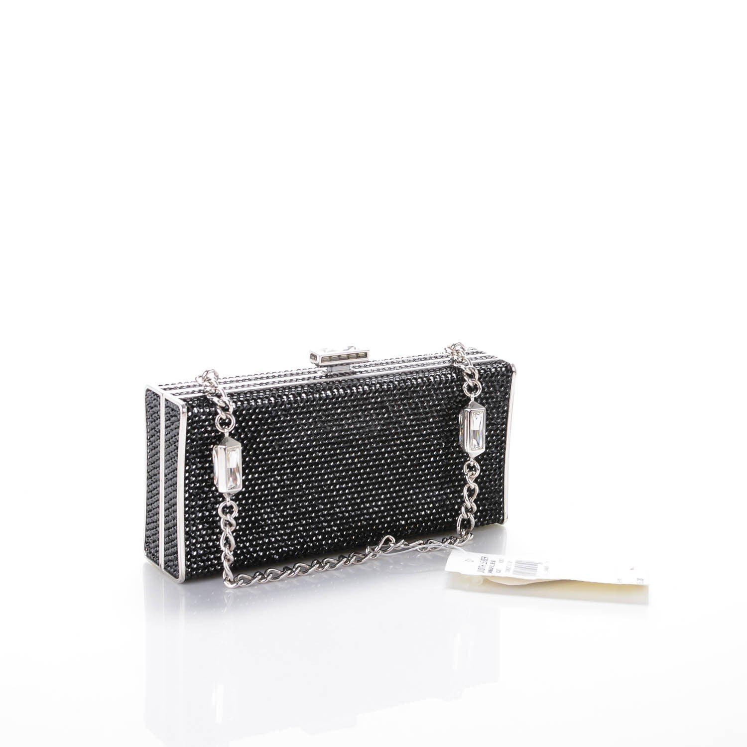 Judith Leiber Swarovski Crystal Minaudiere Clutch Black 3 of 7