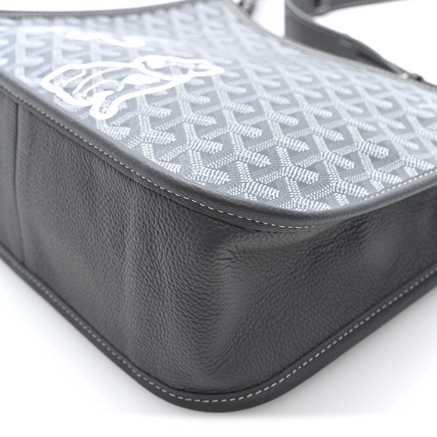 Goyardine Musette PM Bag Grey