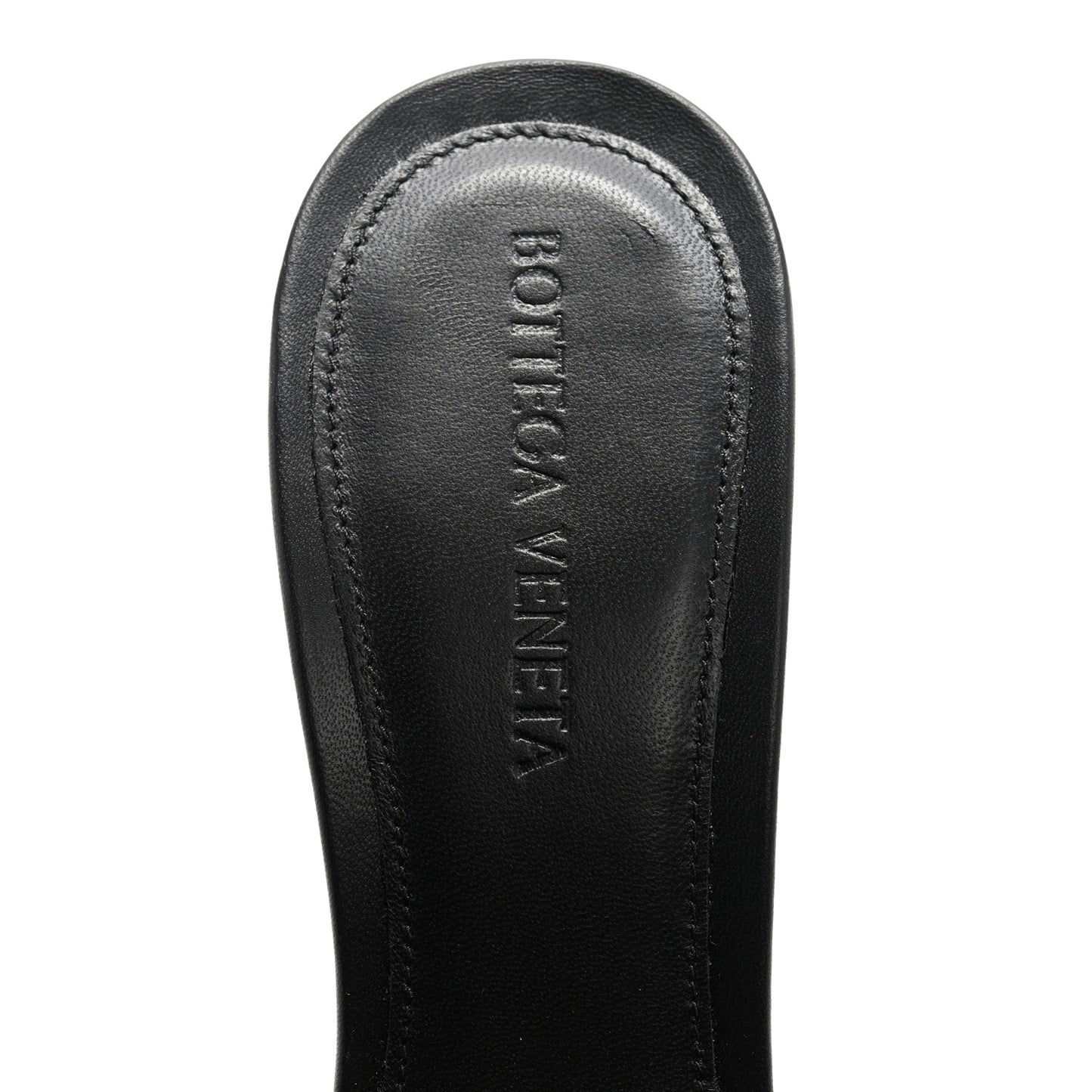Nappa Matelasse Padded Mule Sandals 36.5 Black