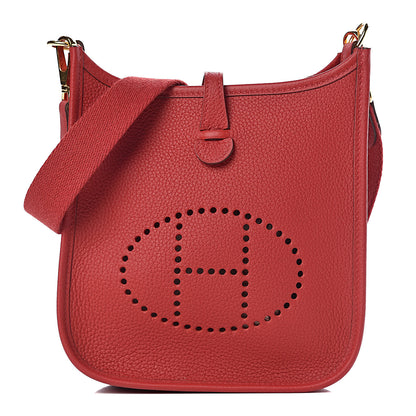 Hermes Taurillon Clemence Evelyne TPM Rouge Piment 1 of 14