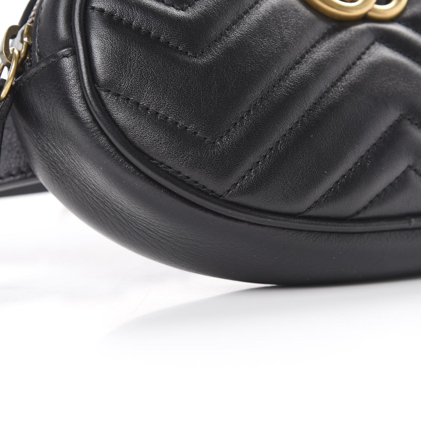 Calfskin Matelasse GG Marmont Belt Bag 85 34 Black