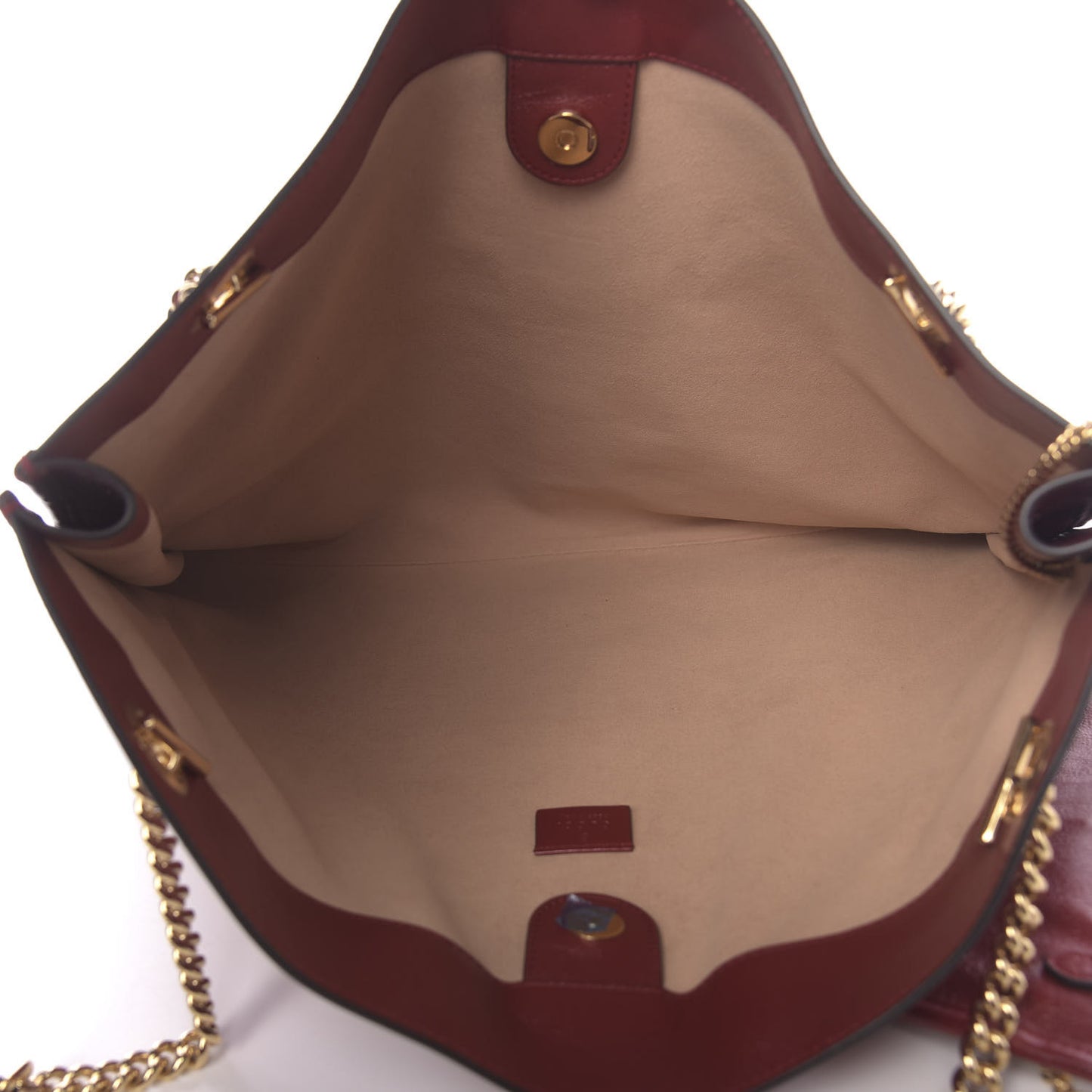 Calfskin Large Rajah Chain Tote Romantic Cherry