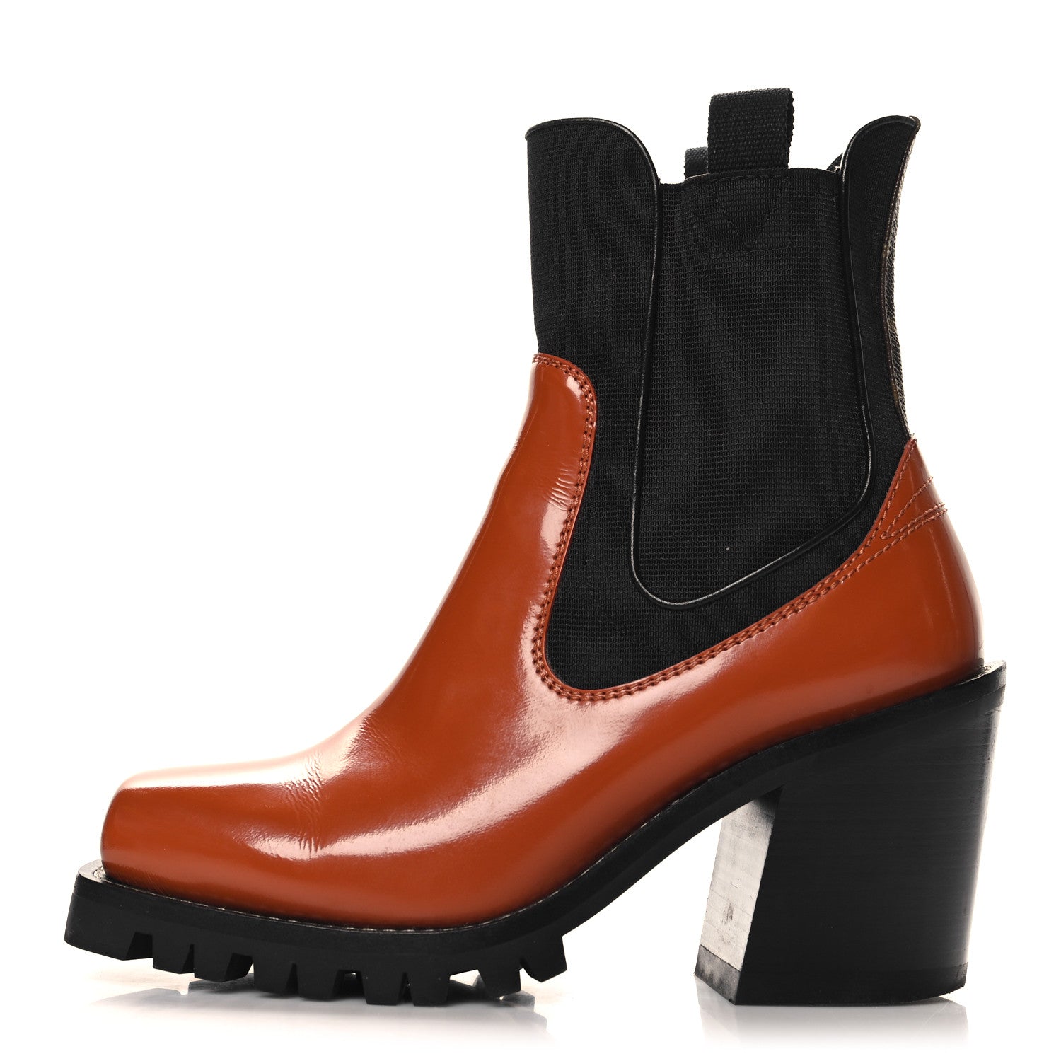 Louis Vuitton Patent Monogram Limitless Ankle Boots 38 Cognac 1 of 11