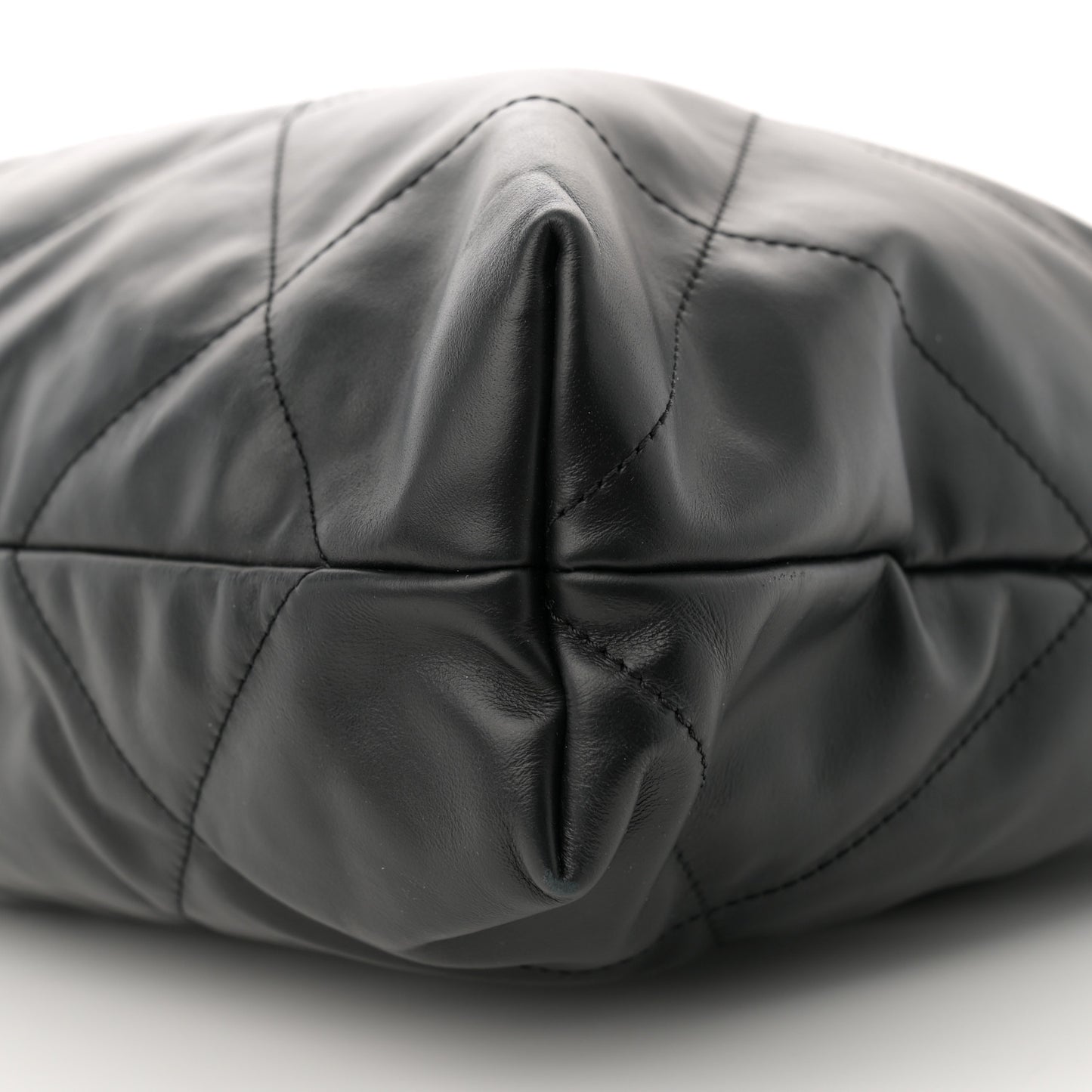 Calfskin Quilted Chanel 22 Black