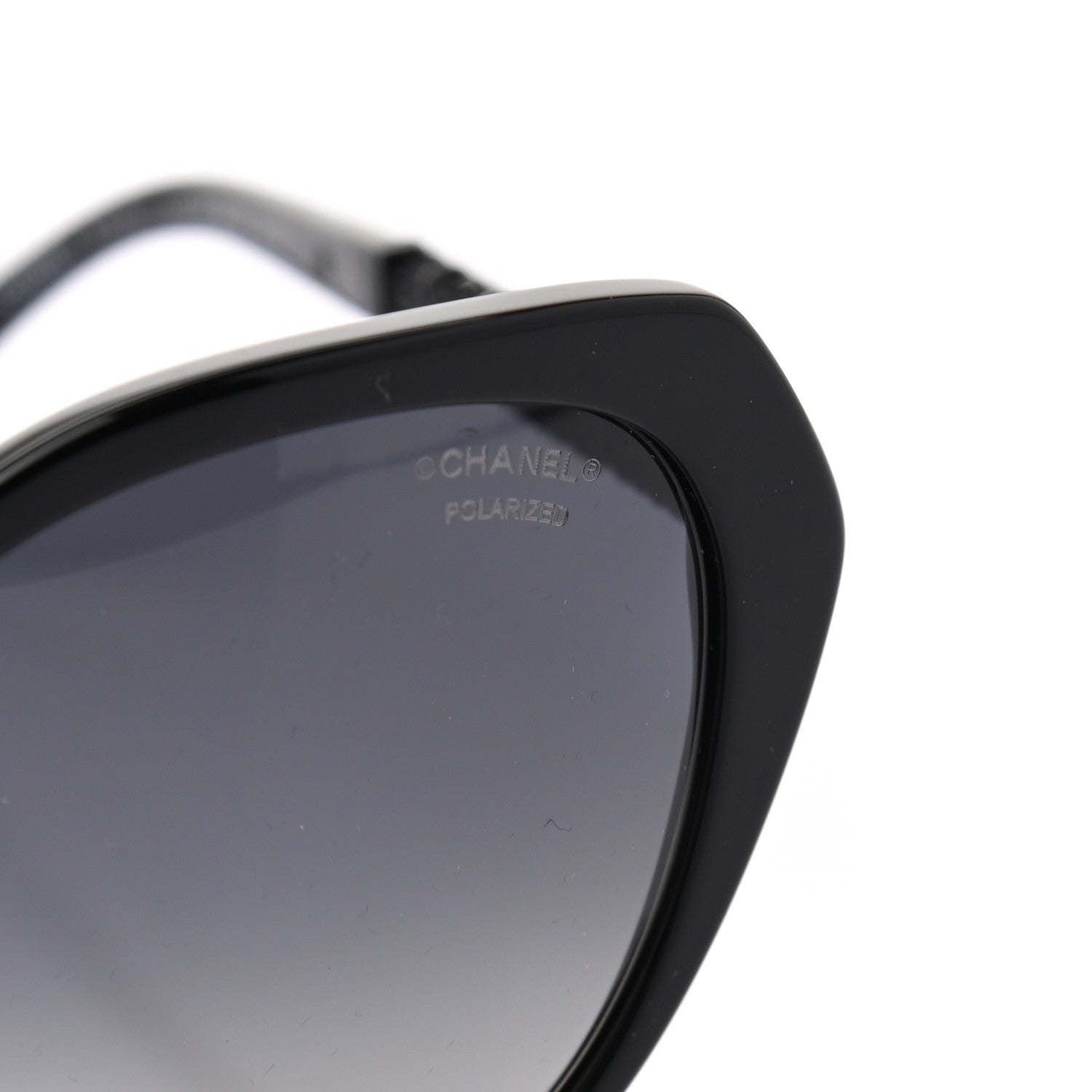 Chanel Acetate Cat Eye 5375 Sunglasses Black 7 of 7