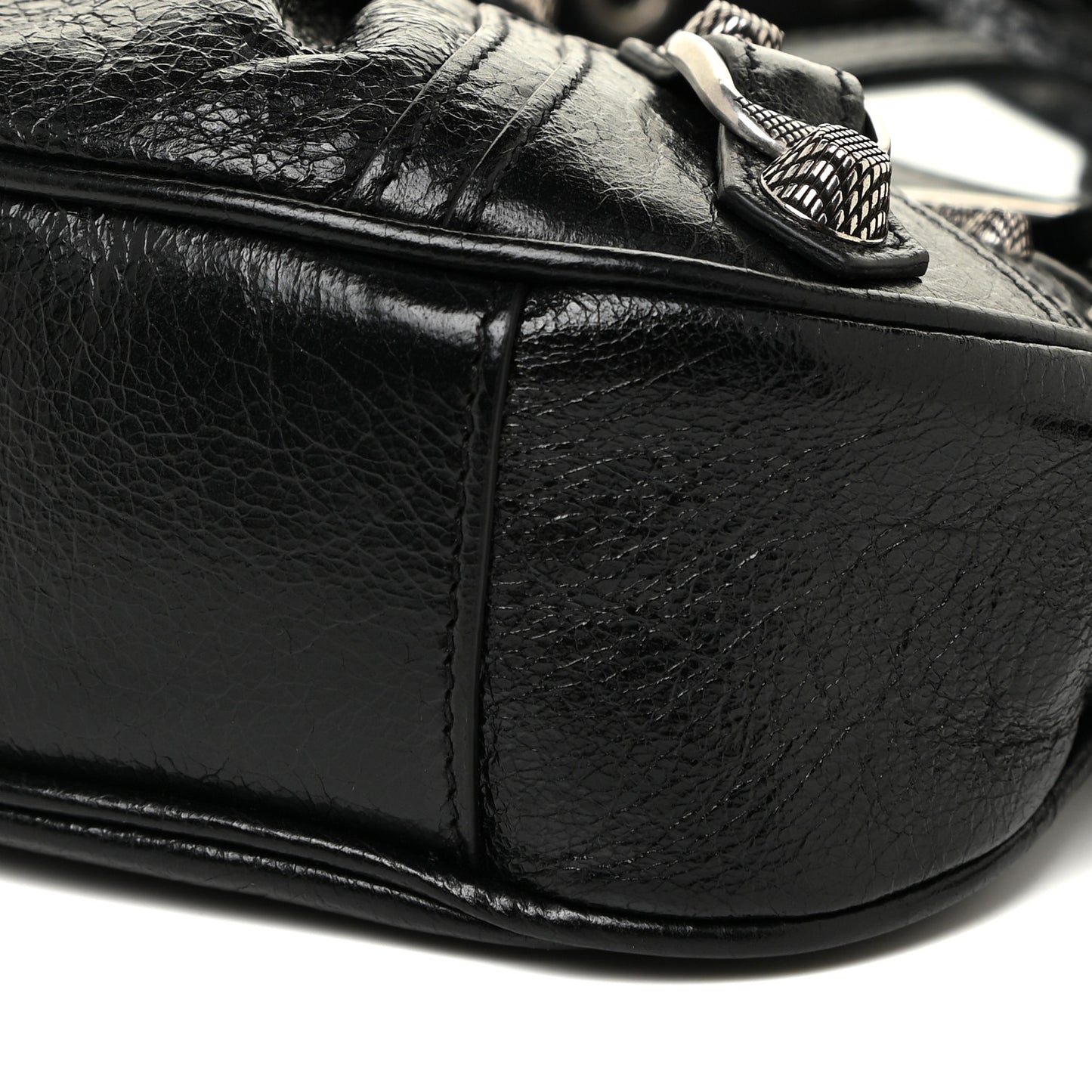 Agneau Arena Le Cagole Shoulder Bag XS Black