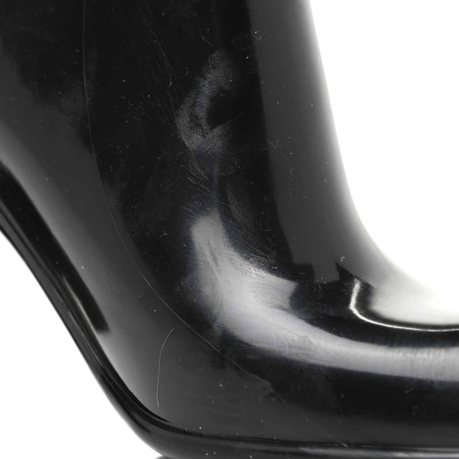 Bottega Veneta Rubber Shine Ankle Boots 38 Black 14 of 19