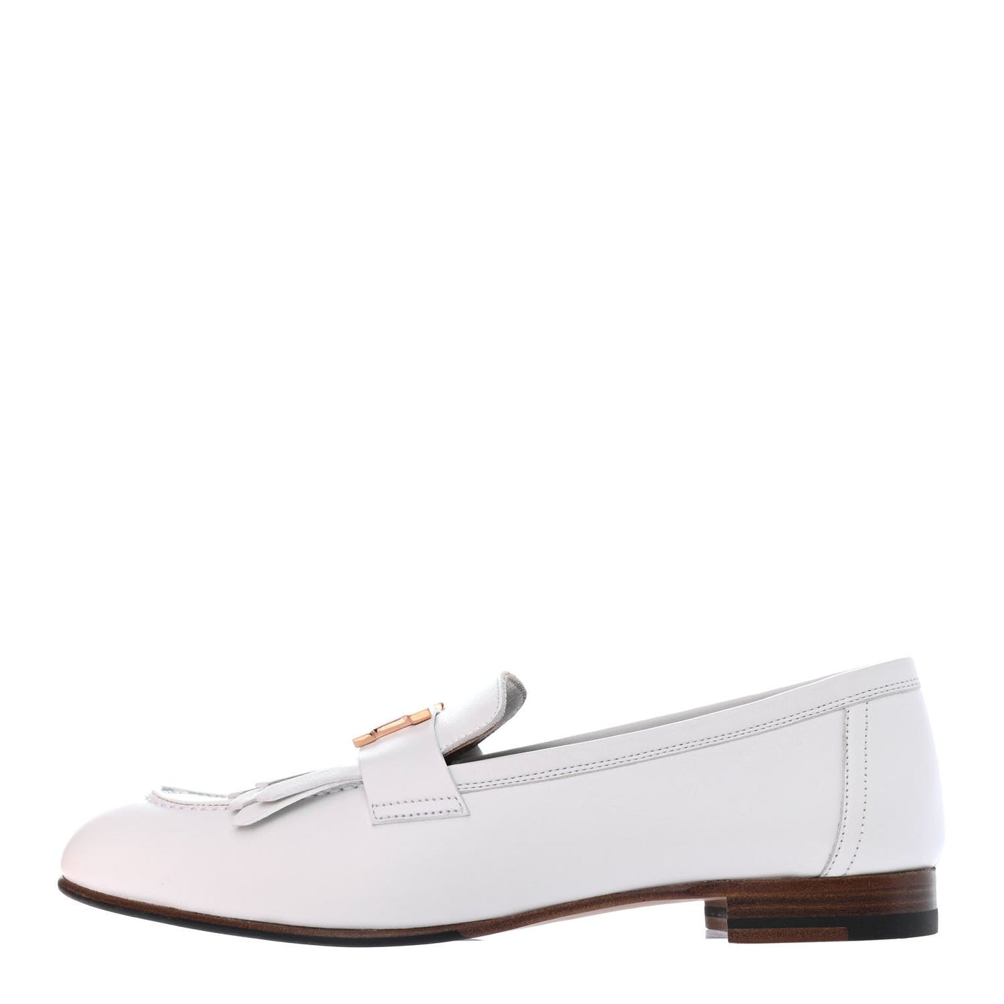 Calfskin Womens Royal Loafers 37.5 White