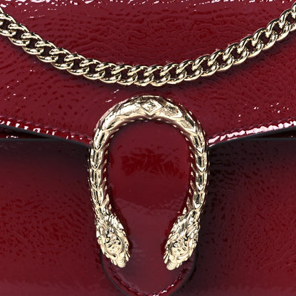 Gucci Crinkled Patent Mini Dionysus Shoulder Bag Rosso Ancora Red 6 of 10