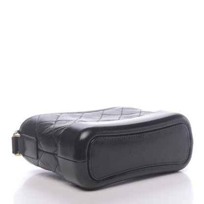Chanel Aged Calfskin Quilted Small Gabrielle Hobo Black 4 of 11