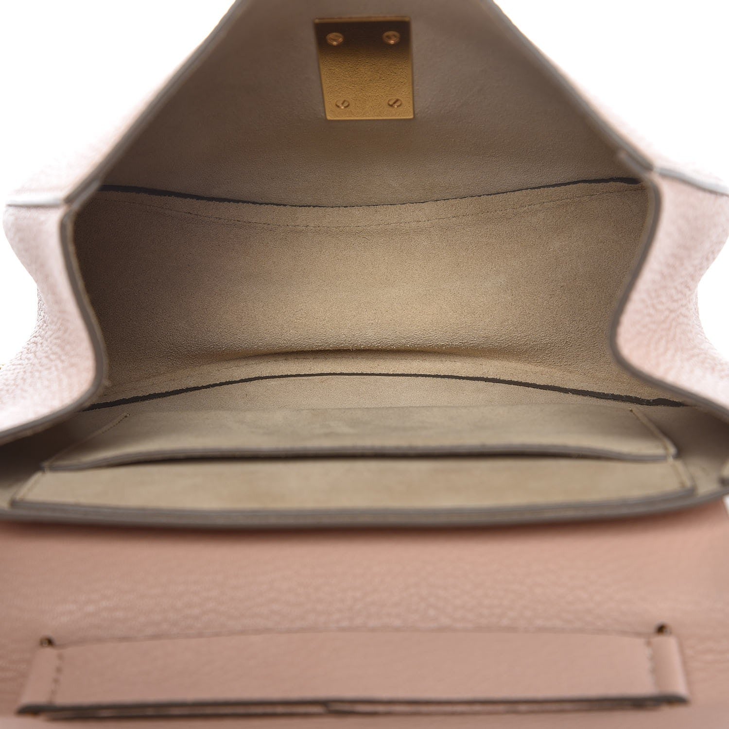 Chloe Grained Lambskin Drew Shoulder Bag Cement Pink 5 of 6