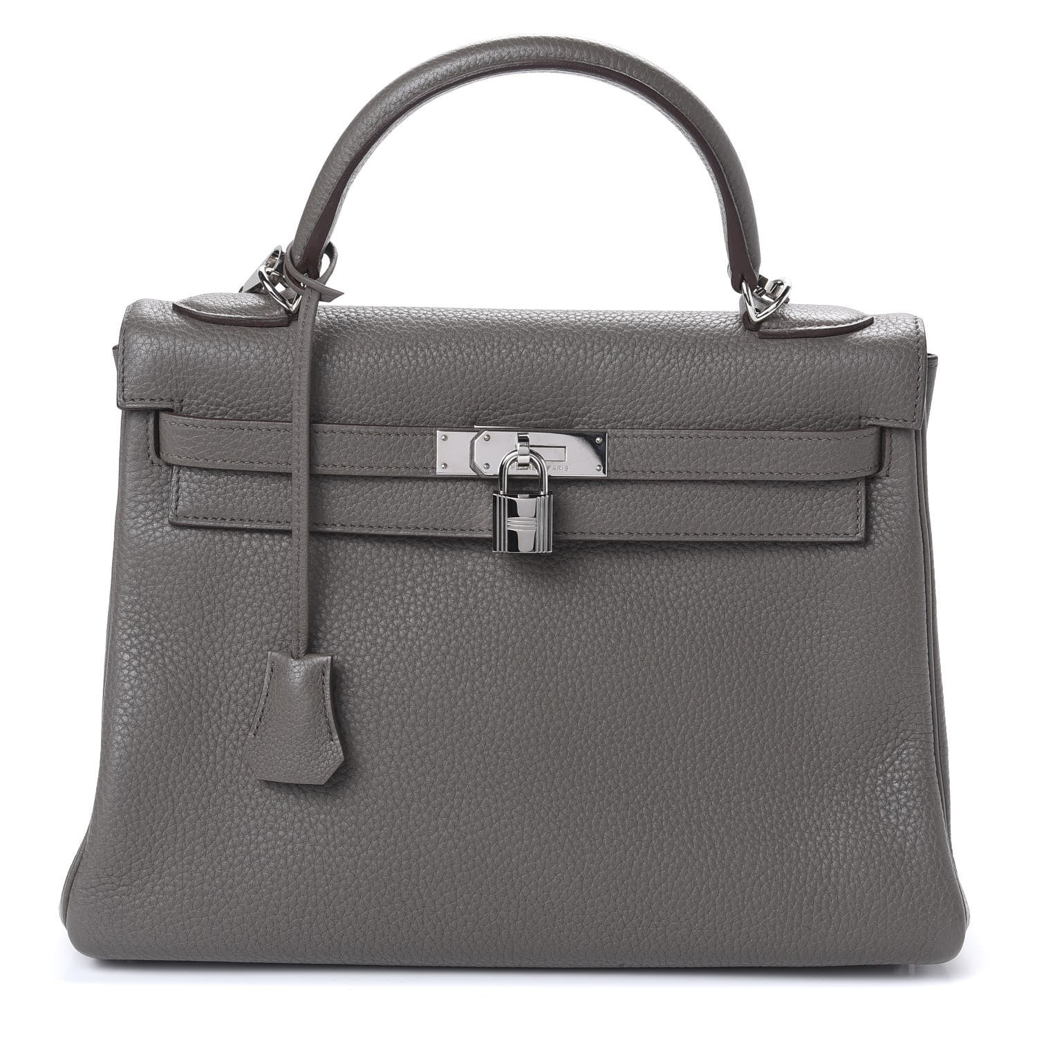 Hermes Taurillon Clemence Kelly Retourne 32 Etain 1 of 14