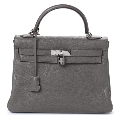 Hermes Taurillon Clemence Kelly Retourne 32 Etain 1 of 14