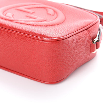 Gucci Pebbled Calfskin Small Soho Disco Bag Tabasco Red 8 of 8