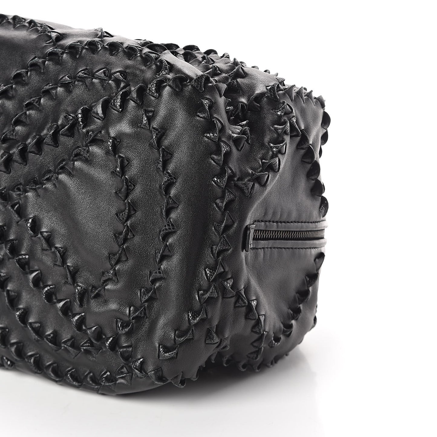 Nappa Karung Intrecciato San Marco Tote Black