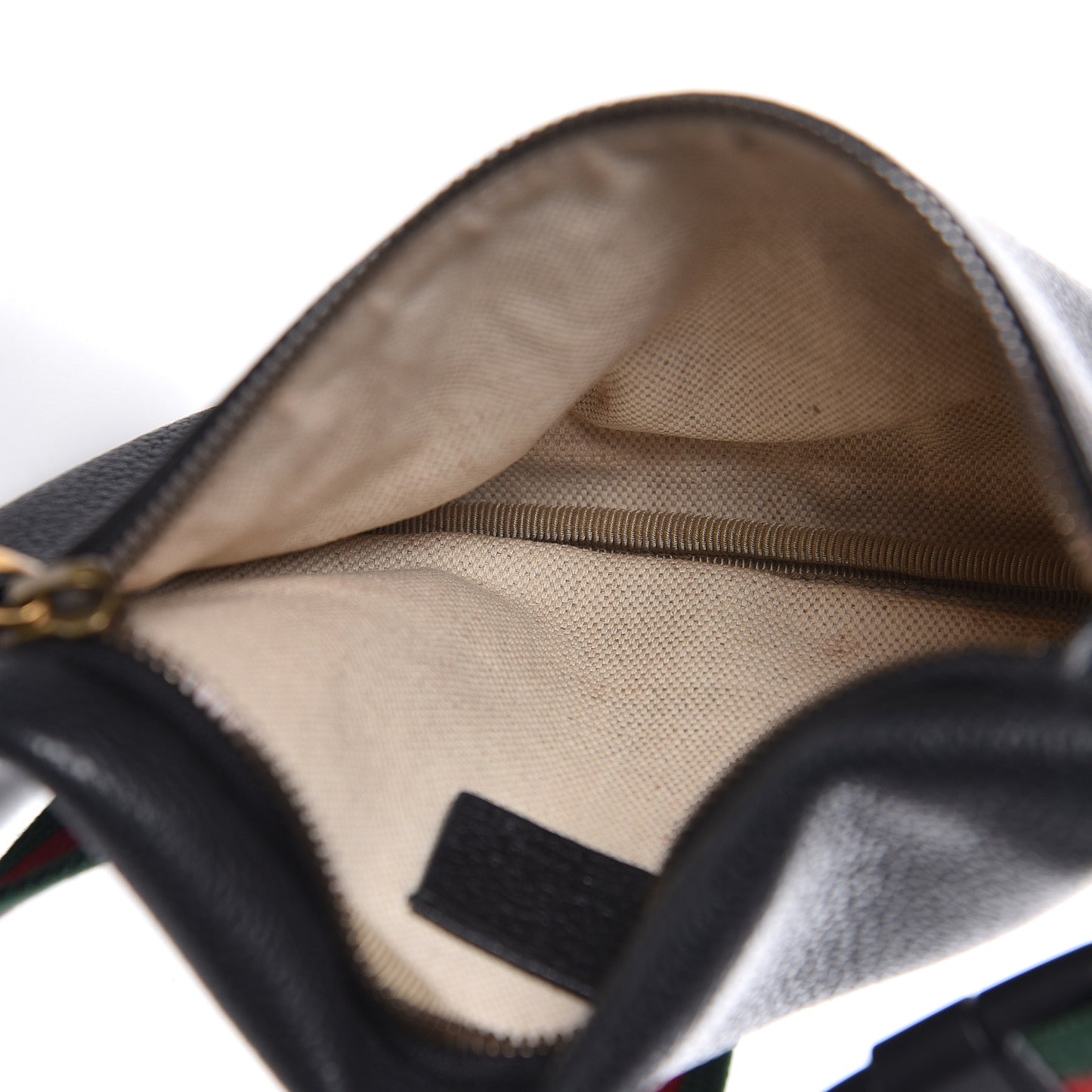 Grained Calfskin Small Logo Belt Bag Black