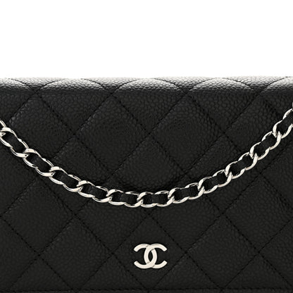 Chanel Caviar Quilted Wallet on Chain WOC Black 9 of 11