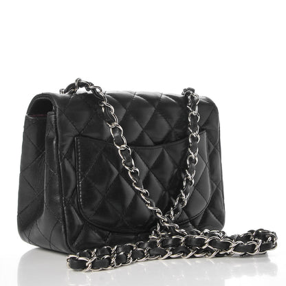 Chanel Lambskin Quilted Mini Square Flap Black 3 of 8