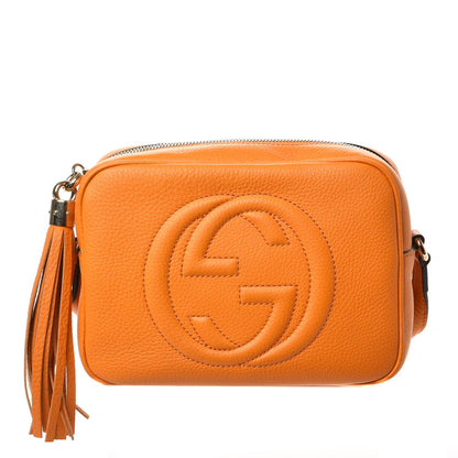 Gucci Pebbled Calfskin Small Soho Disco Bag Curcuma 1 of 9