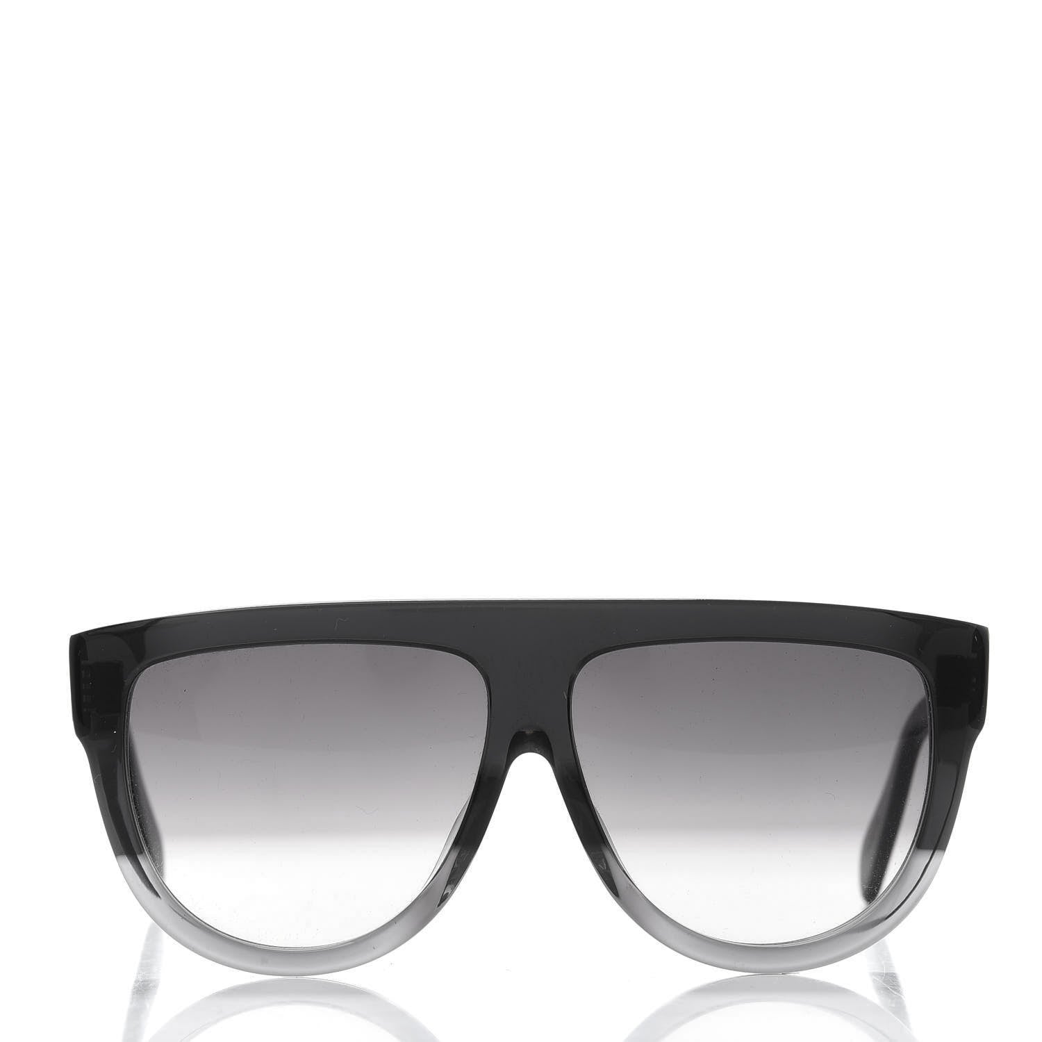 Celine Acetate Aviator Sunglasses CL 40001F Black 2 of 8