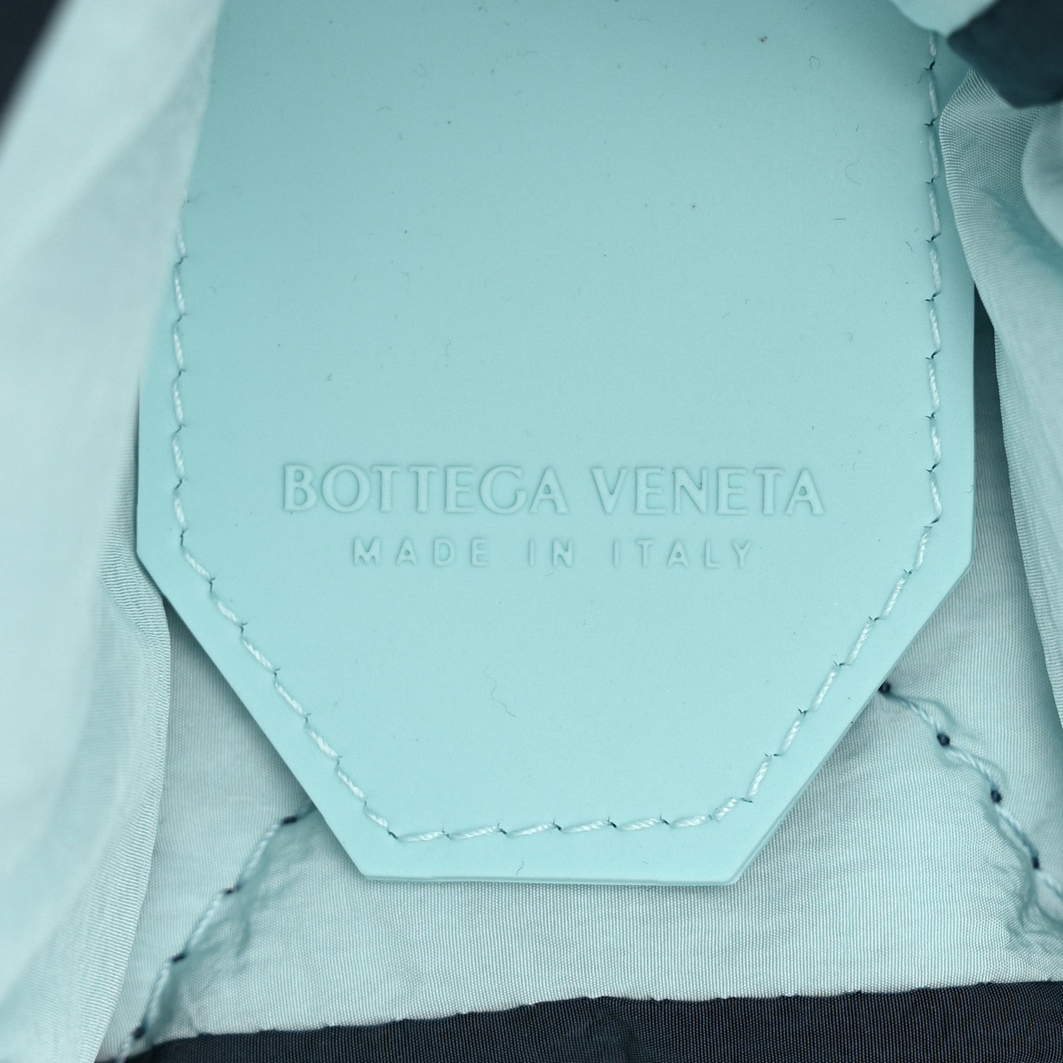 Bottega Veneta Nylon Intrecciato Padded Tech Cassette Bag Deep Blue Pale Blue 8 of 12