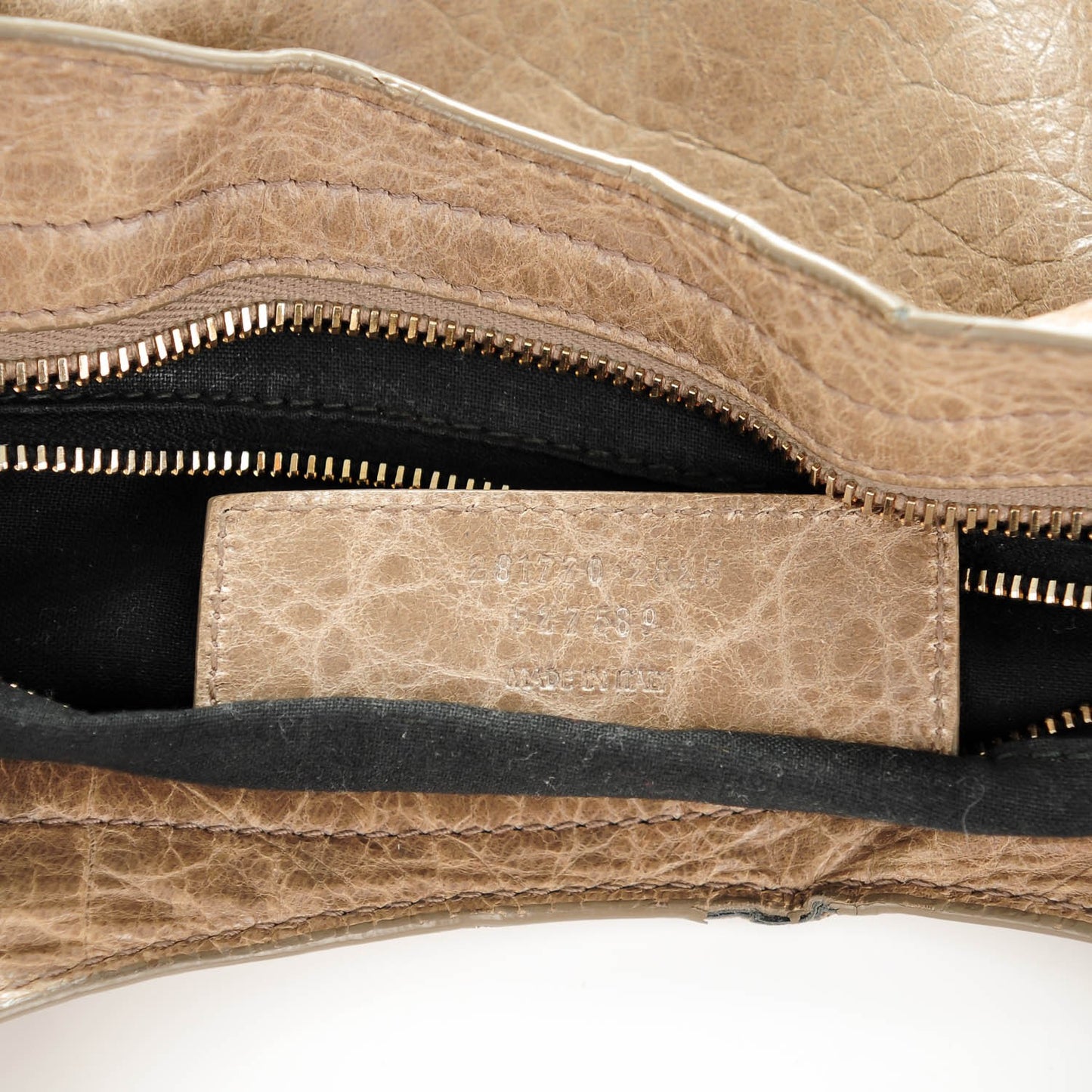 Agneau Giant 12 Rose Gold Hardware City Gris Poivre