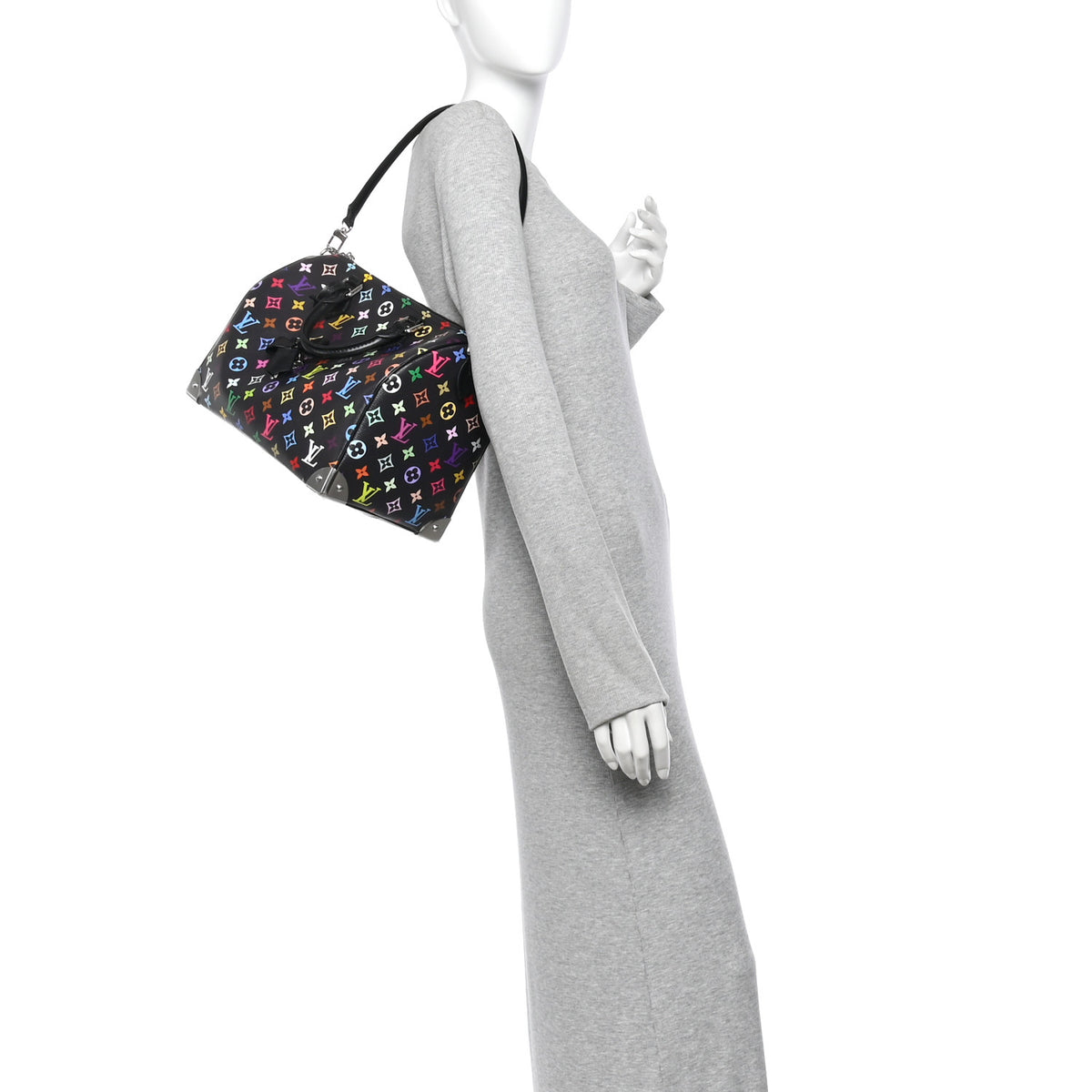 Louis Vuitton LV X TM Monogram Multicolor Speedy Soft 30 Black 3 of 9