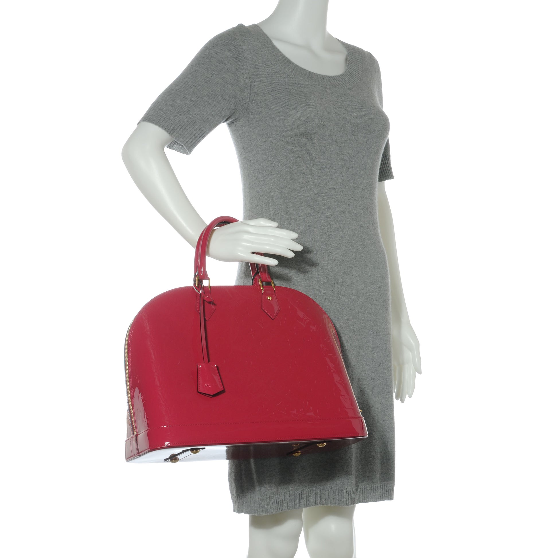 Louis Vuitton Vernis Alma GM Rose Indien 2 of 7
