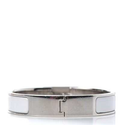 Hermes Enamel Clic Anneau Bracelet PM White 3 of 4