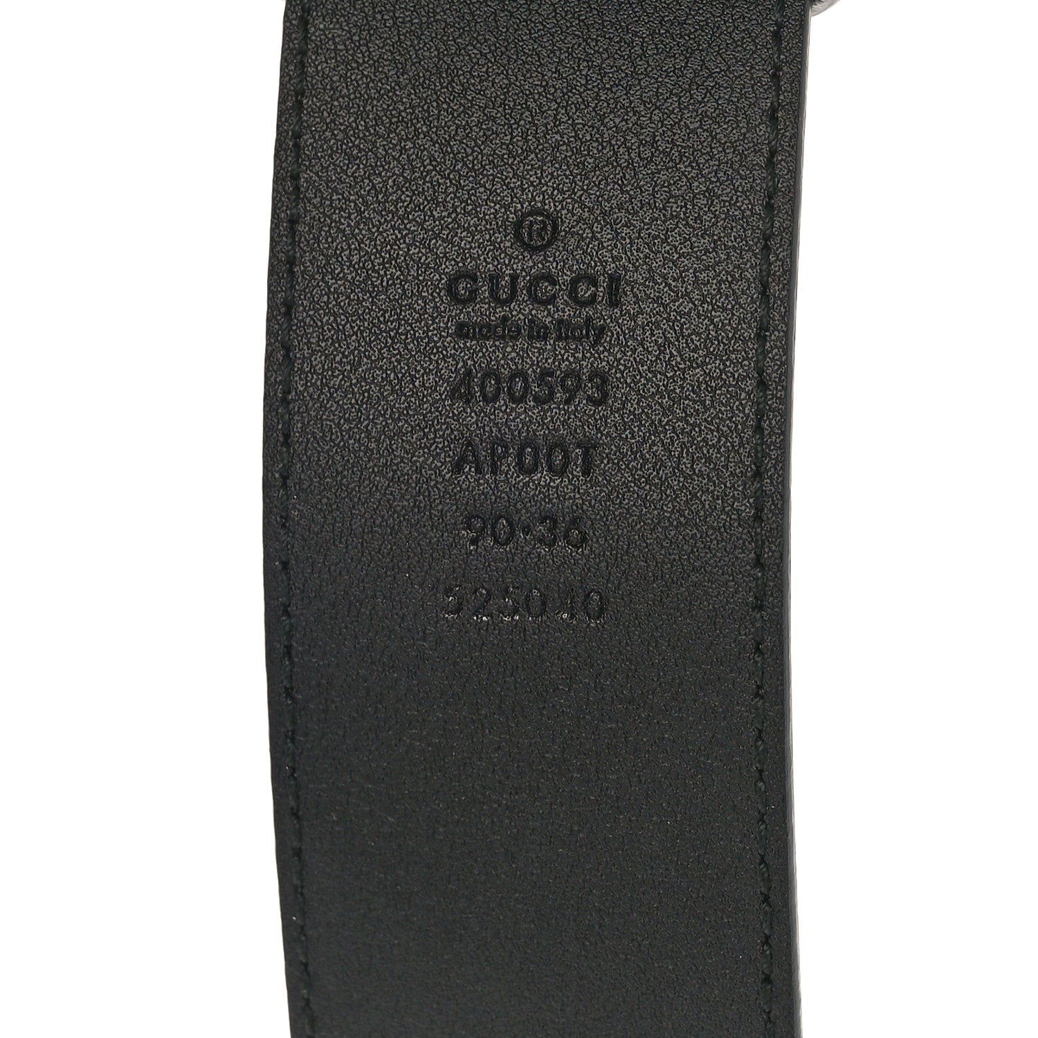 Gucci Calfskin Double G 40mm Belt 90 36 Black 3 of 3