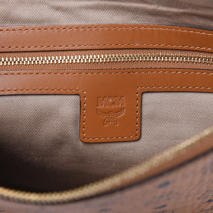 MCM Visetos Medium Crossbody Pouch Cognac 5 of 9