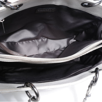 Chanel Caviar Grand Shopping Tote GST White 5 of 8