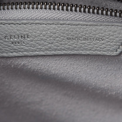 Celine Drummed Calfskin Micro Luggage Pearl Blue 6 of 10