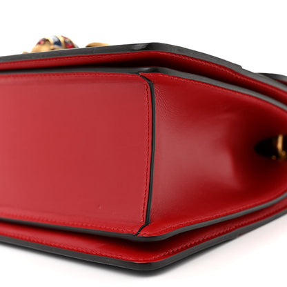 Gucci Calfskin Sylvie Web Small Queen Margaret Top Handle Bag Blue Agata Hibiscus Red Mystic White Sugar Pink 10 of 13