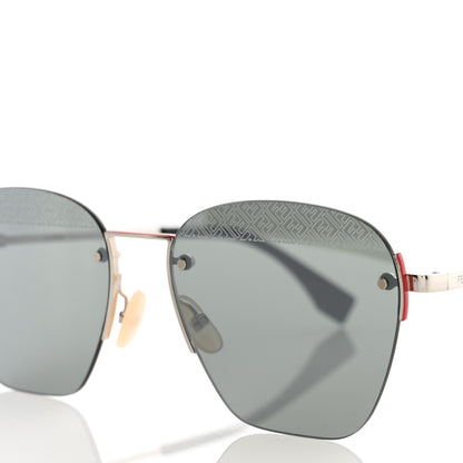 Fendi Metal Mirrored Sunglasses FF M0057/S Silver 7 of 8