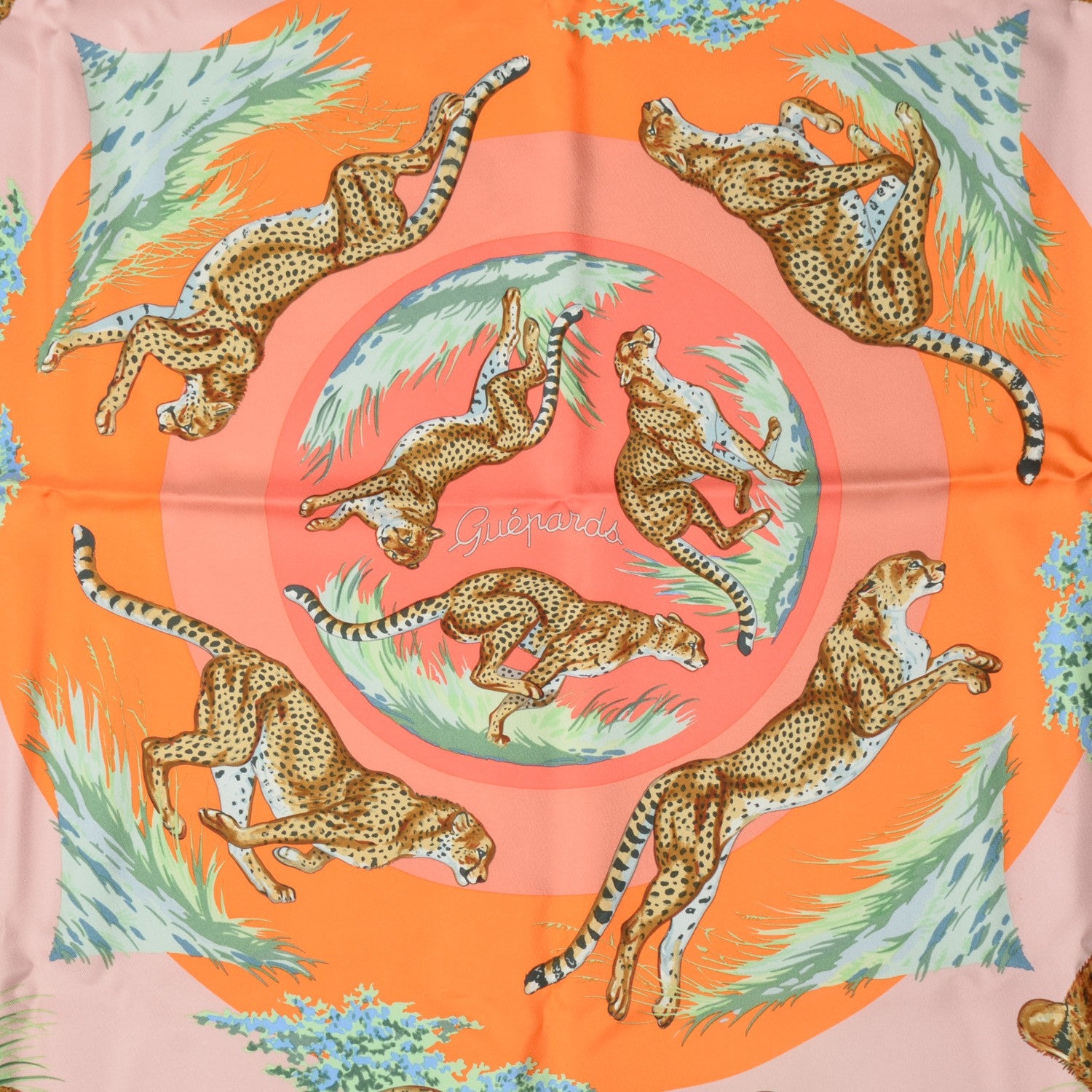 Hermes Silk Guepards Scarf 90 1 of 8