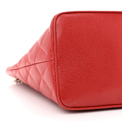 Chanel Caviar Quilted Medallion Tote Red 8 of 9