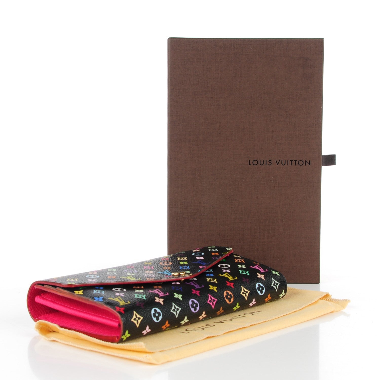 Louis Vuitton Monogram Multicolor Sarah Wallet NM Black Grenade 4 of 7