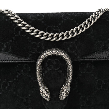 Gucci Velvet GG Monogram Small Dionysus Shoulder Bag Black 8 of 10