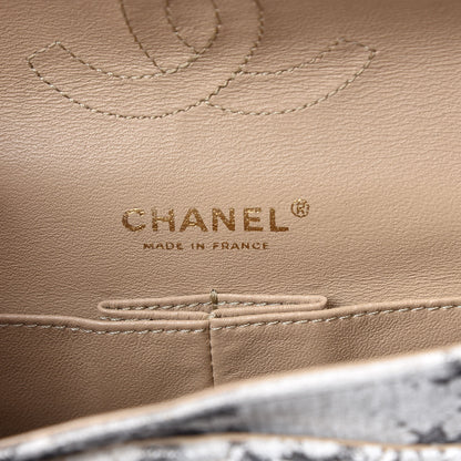 Chanel Burnout Velvet Double Flap White Black 8 of 11