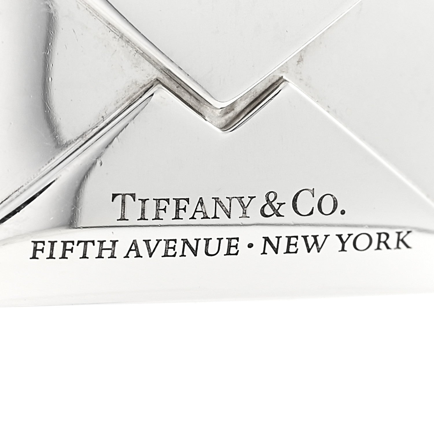 Tiffany Sterling Silver Sweet Nothings Envelope Necklace 7 of 9
