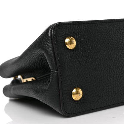 Louis Vuitton Taurillon Capucines PM Black 7 of 8