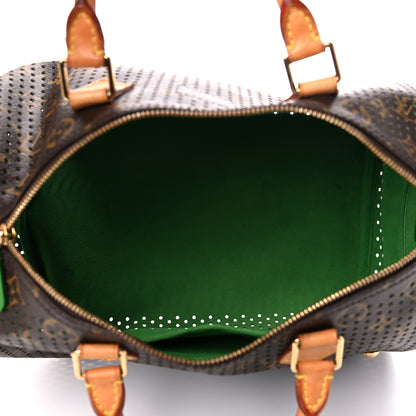 Louis Vuitton Monogram Perforated Speedy 30 Green 5 of 25