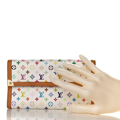 Louis Vuitton Monogram Multicolor Porte Tresor International Wallet White 2 of 9