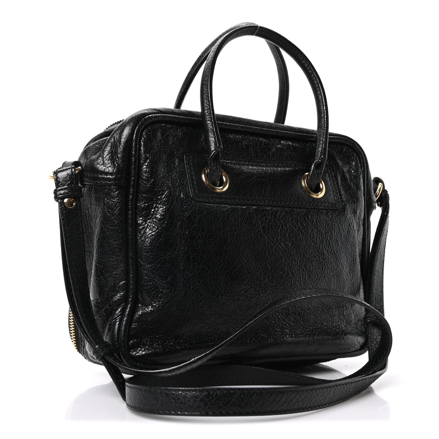 Balenciaga Agneau S Blanket Square Tote Black 3 of 9