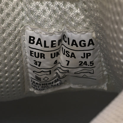 Balenciaga Fabric Mesh Clear Sole Womens Triple S Sneakers 37 Light Blue Grey Lilac White 10 of 13