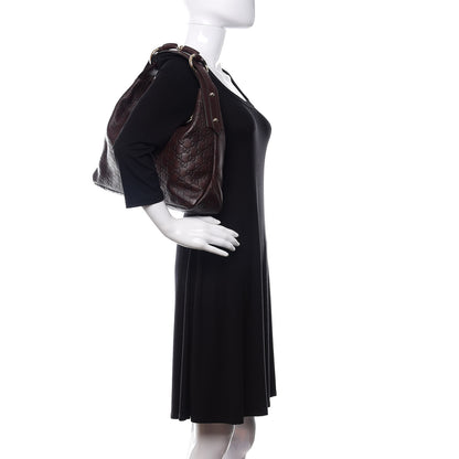 Gucci Guccissima Medium Horsebit Chain Hobo Dark Brown 2 of 8